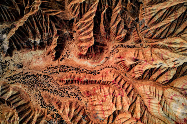 Плакат Majestic aerial view of the desert