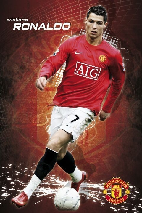 Manchester United - Ronaldo 08/09 Poster | Sold at