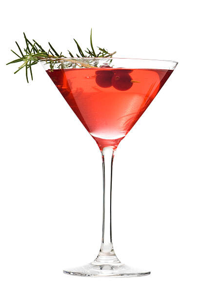Poster Martini Glass of Cosmopolitan Cocktail, Red