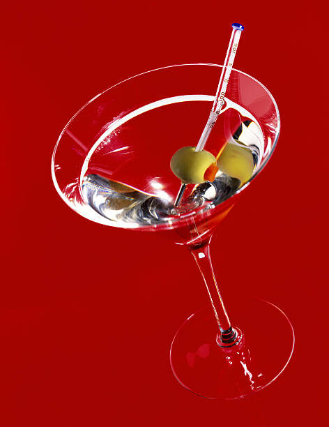 Poster Martini with olives