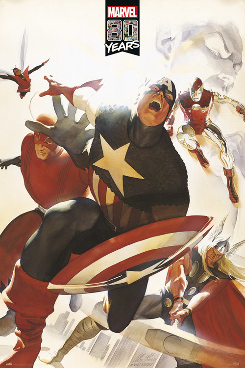Poster Marvel - 80 Years Avengers
