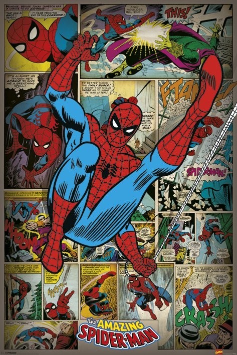 MARVEL COMICS - spider man ret Poster | Sold at Europosters