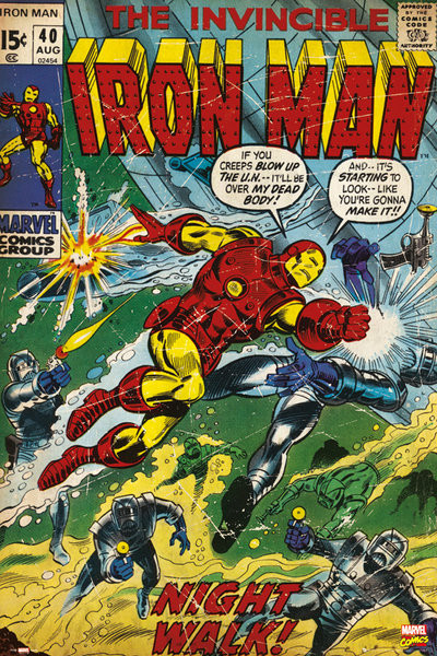 Adhesive Poster Marvel Comics