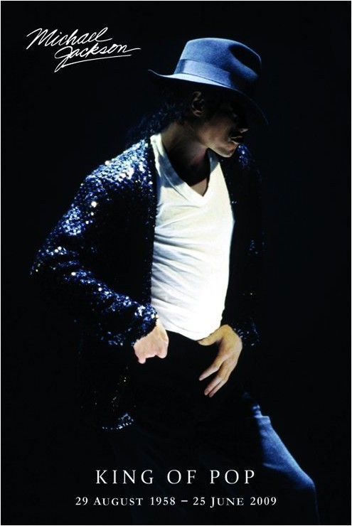 Poster Michael Jackson - king of pop dates | Wall Art, Gifts