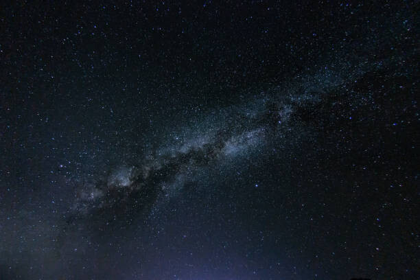 Poster Milky way galaxy with stars and
