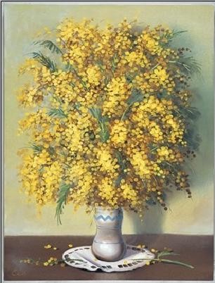 Mimosas Art Print