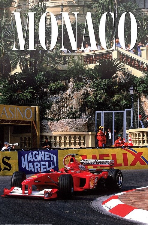 Poster Monaco - Race