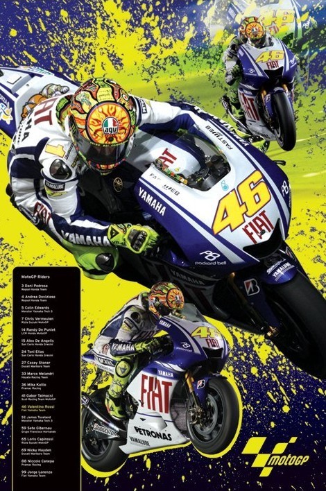Poster Moto GP - rossi | Wall Art, Gifts & Merchandise 