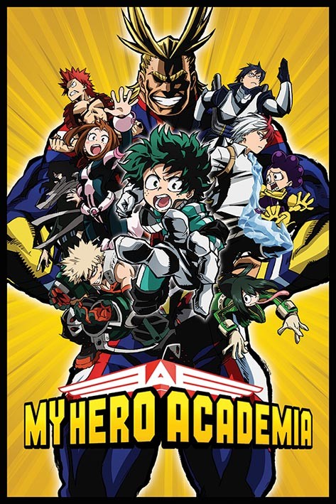 My Hero Academia - Season 4 Key Art 1 Poster Emoldurado, Quadro em