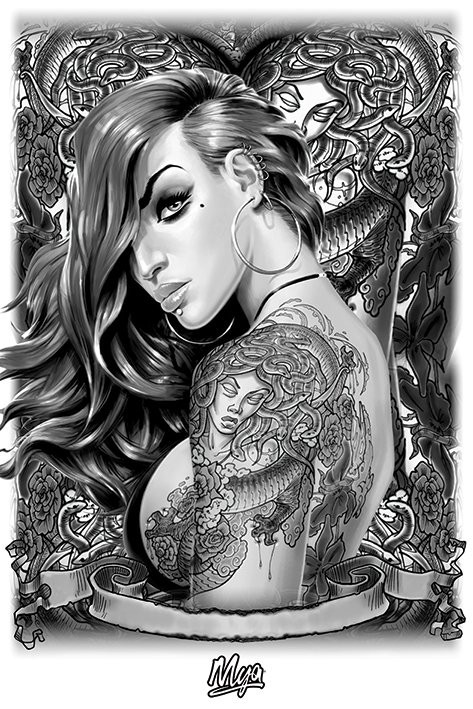 Poster, Quadro Mya Tattoo em Europosters.pt