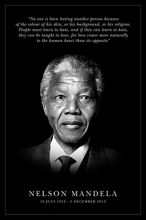 Poster Nelson Mandella - commemorative | Wall Art, Gifts & Merchandise ...