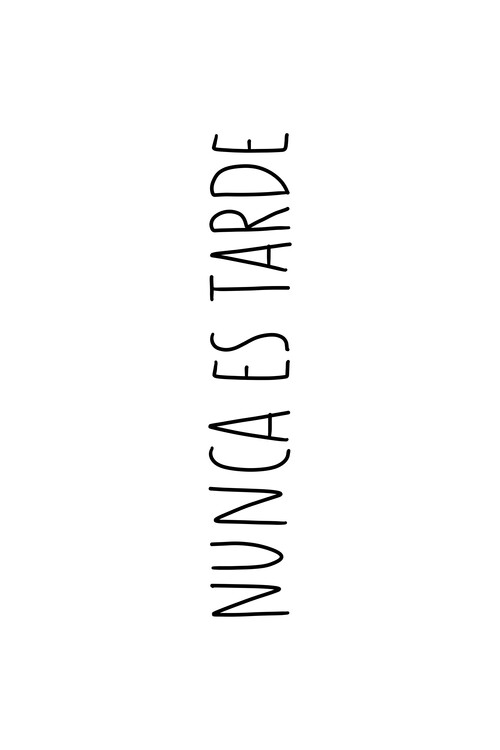 Poster Nunca es tarde