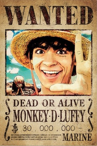 One Piece Monkey D. Luffy 3 Piece Gift Set