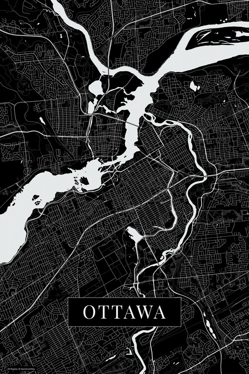 Poster Ottawa black
