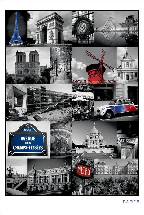 Paris Collage Poster Sold At Ukposters
