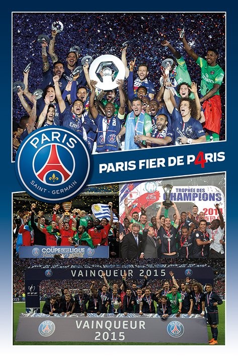 Poster Paris Saint-Germain FC - Celebration | Wall Art, Gifts & Merchandise  