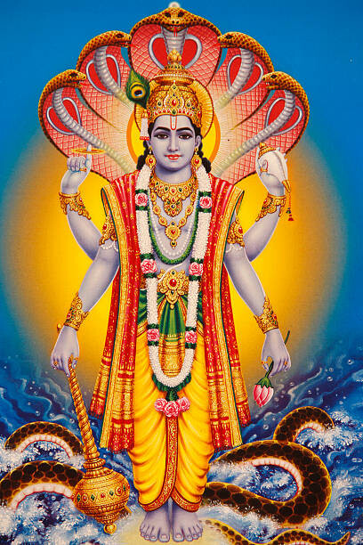 Poster Picture of Hindu god Vishnu