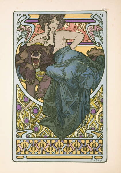 Poster Plate 47 from the book 'Documents Decoratifs'