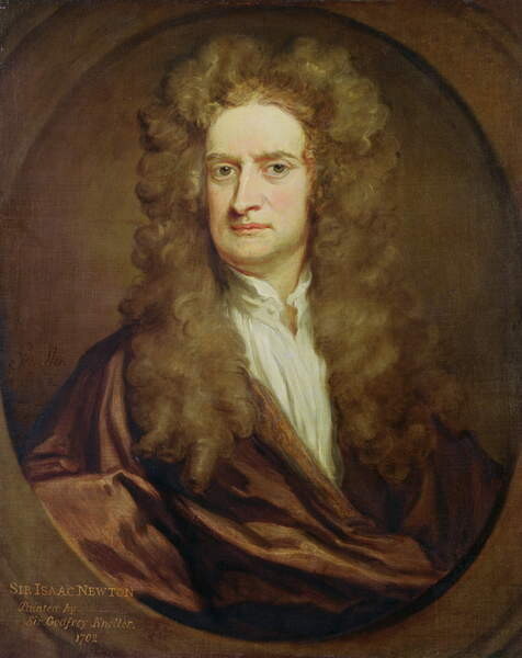 Poster Portrait of Isaac Newton, 1702