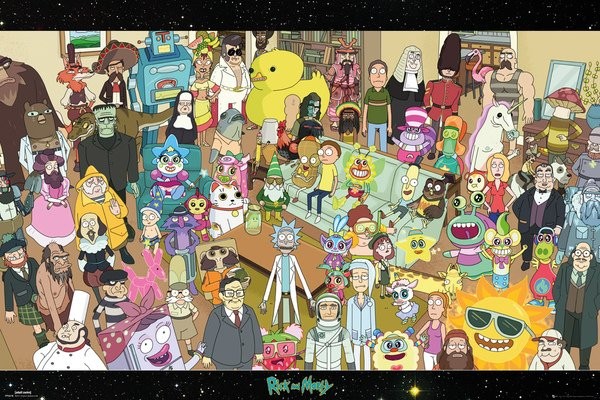 Poster Rick and Morty - Cast | Wall Art, Gifts & Merchandise | Europosters