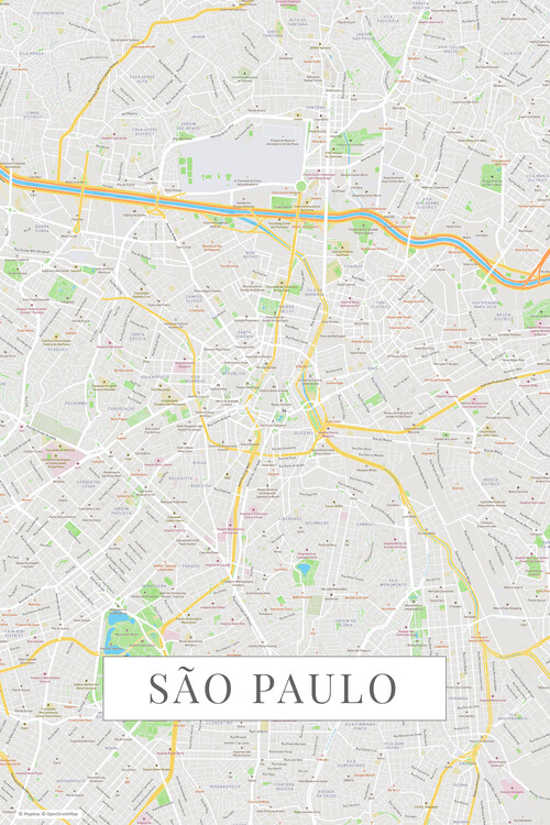 Poster Sao Paulo color