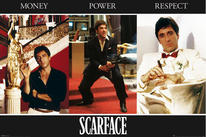 Poster, Quadro SCARFACE - triptych su Europosters