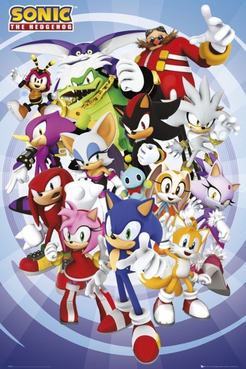 Poster Sonic - colours, Wall Art, Gifts & Merchandise