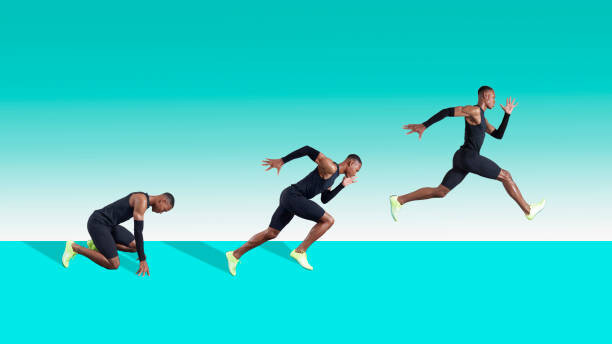 Poster Sprinter in Motion