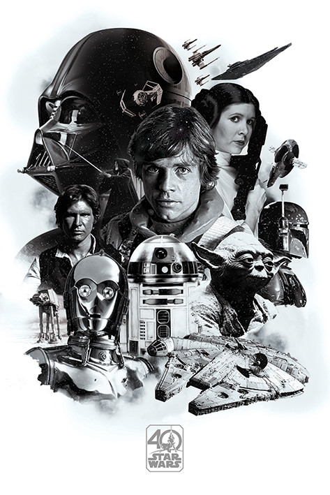 Poster Star Wars - 40th Anniversary