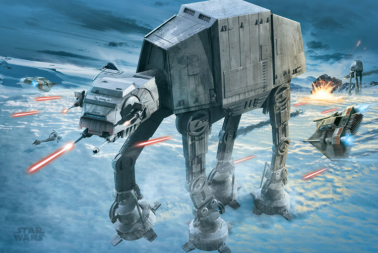Poster Star Wars - AT-AT Attack