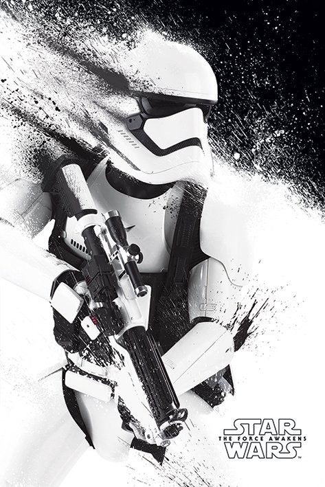 Star Wars Tin Metal Wall Plaque Stormtrooper The Force Awakens 