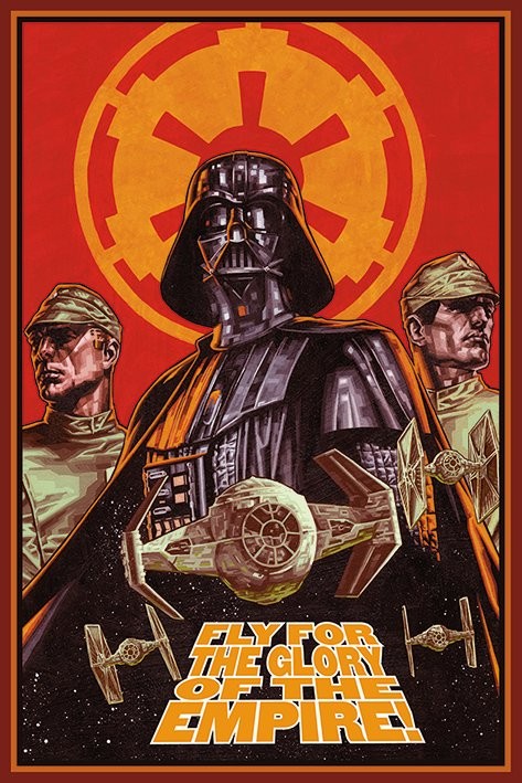 STAR WARS - fly for the glory Poster