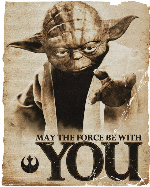 Poster Star Wars - Yoda Force 