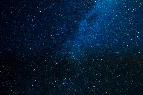 Poster Starry night with the Milky Way Galaxy