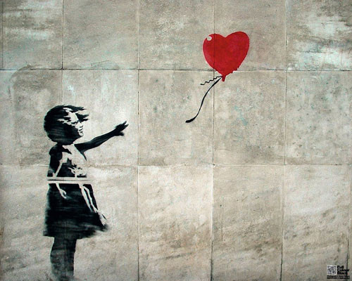 Streetart - balloon girl Poster | Sold at UKposters