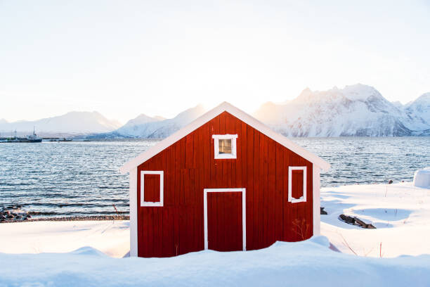 Poster Sunset Over Lyngenfjord
