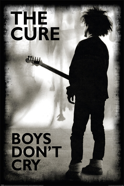 A1 A2 A3 ❤ THE CURE Boys Don't Cry  ❤ song lyrics typography poster art print 