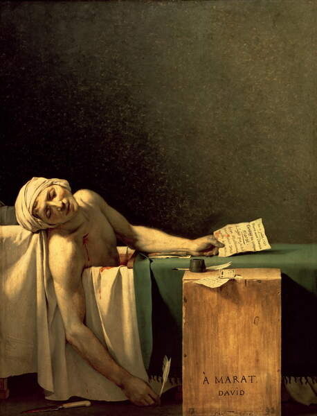 Poster The Death of Marat, 1793