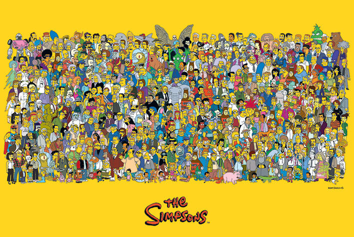 The Simpsons Characters Poster All Posters In One Place 3 1 Free