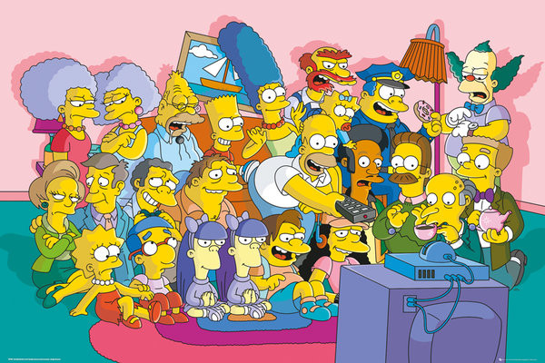 The Simpsons-Couch Group-TV Series TV Poster Print Size 50x40 cm 