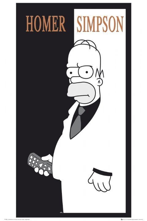 Poster THE SIMPSONS - scarface | Wall Art, Gifts & Merchandise ...