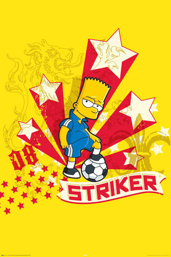 Poster THE SIMPSONS - striker | Wall Gifts & Merchandise | Europosters