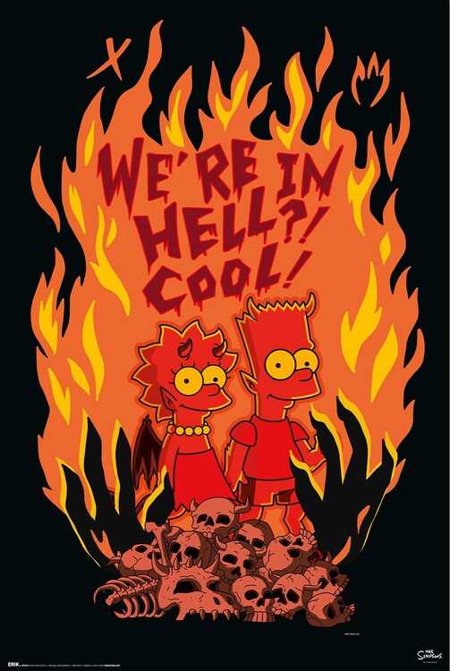 Poster The Simpsons - We are in hell! Cool!