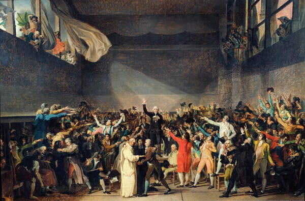 Poster The Tennis Court Oath, 20th June 1789, 1791