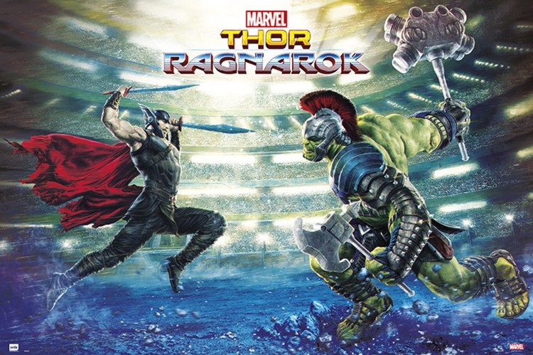 Poster Thor Ragnarok - Battle
