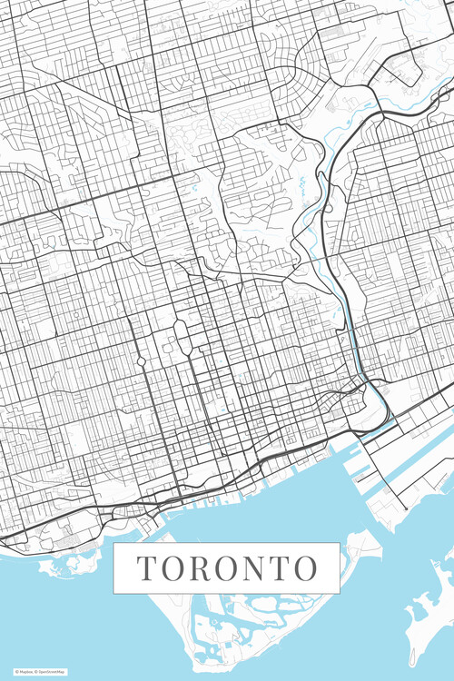 Poster Toronto white