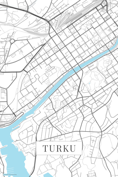 Poster Turku white