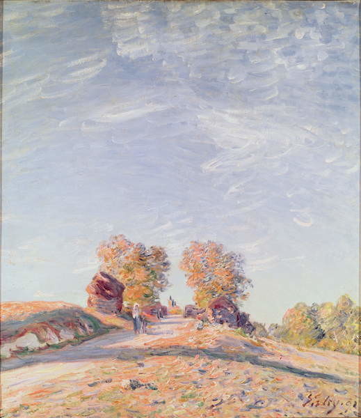 Poster Uphill Road in Sunshine, 1891