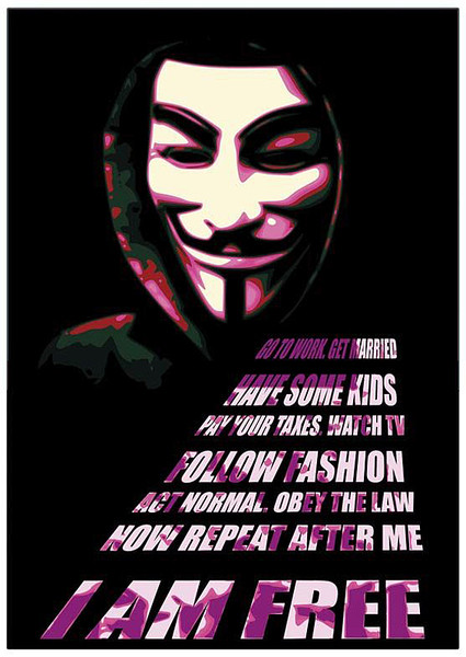 V For Vendetta Mask Poster Sold At Europosters