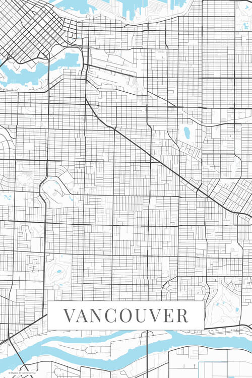 Poster Vancouver white
